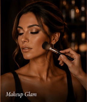 Luxury makeup glam
