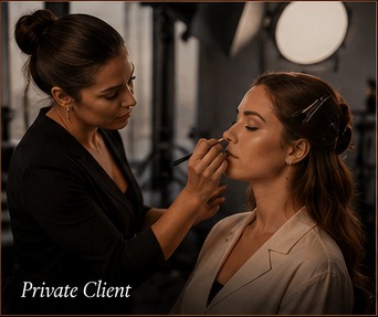 Private client makeup application